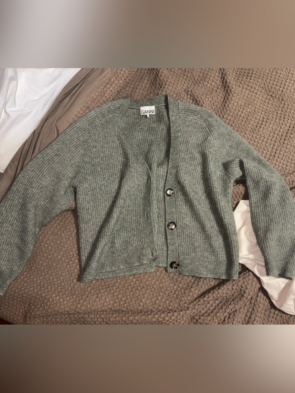 GANNI wool cardigan